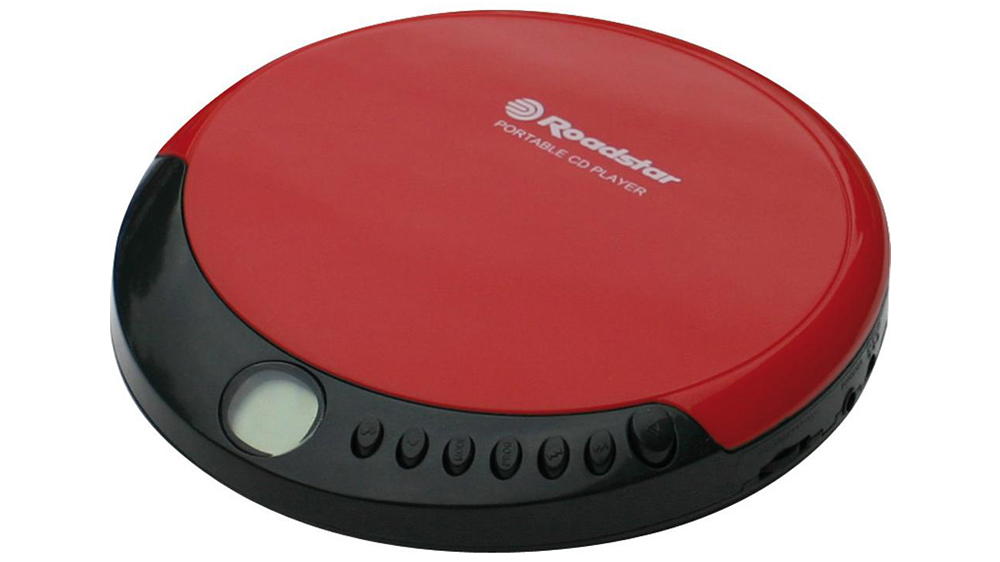 Přenosný CD přehrávač Roadstar PCD-435CD; červený