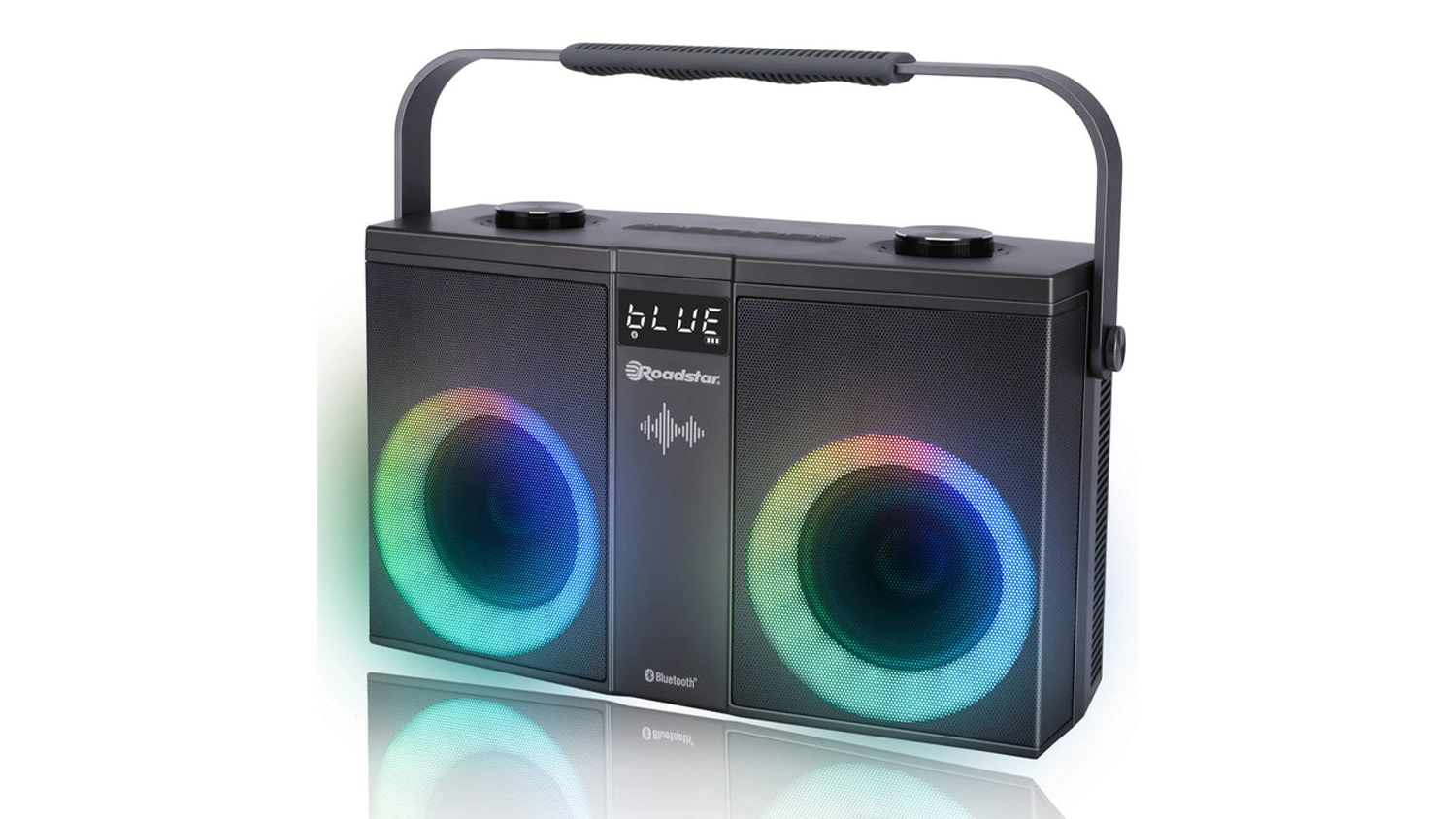 Bezdr&aacute;tov&yacute; reproduktor Roadstar DJ-390 pohled ze strany