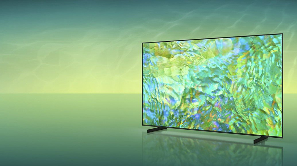 LED televize Samsung Crystal, fotografie z dálky.