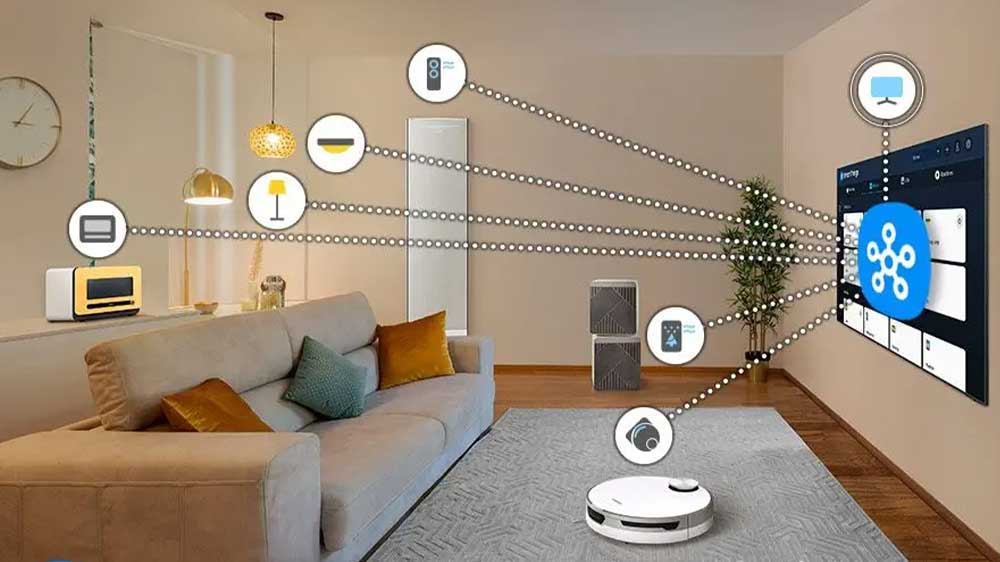 Smart TV Samsung OLED 65 palců QE65S90D ovládání chytré domácnosti_06