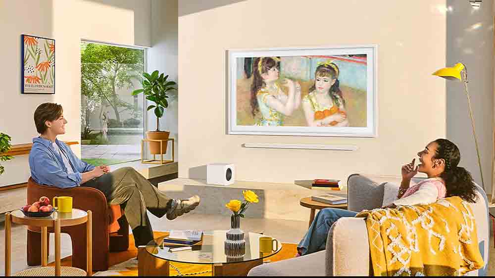 Televize Samsung The Frame QE43LS03FA v interiéru_02
