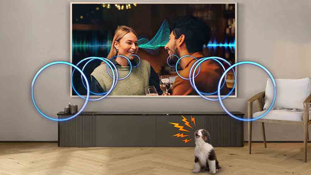 AI aktivní zesilovač hlasu televize Samsung The Frame QE43LS03FA_04