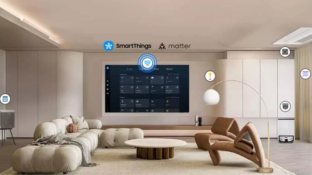 OLED televize Samsung QE55S85F umožňující spojení s chytrou domácností_06