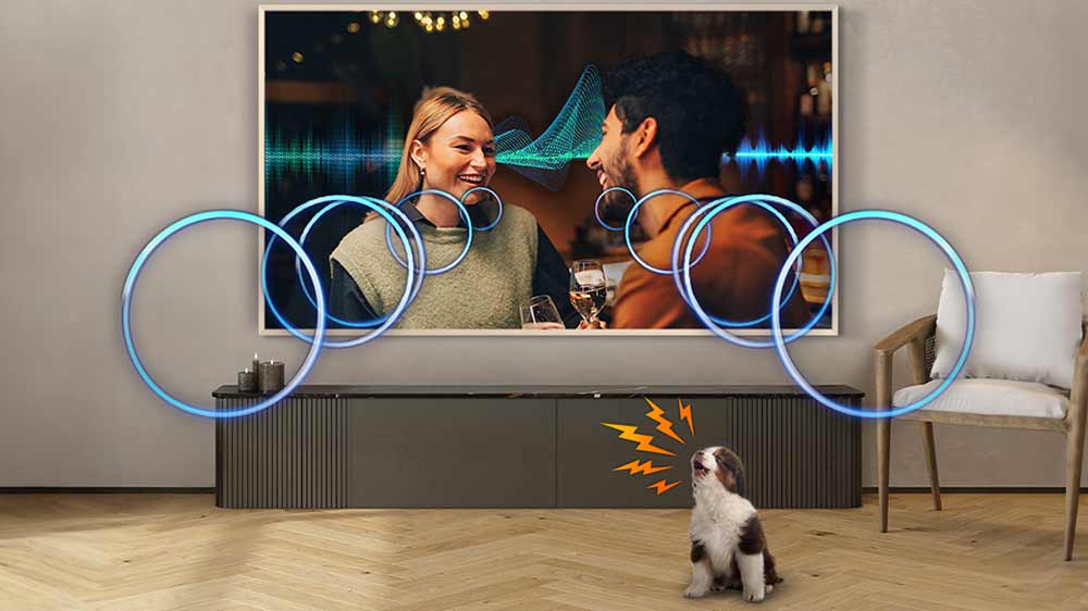 Pes před televiz&iacute; Samsung_04