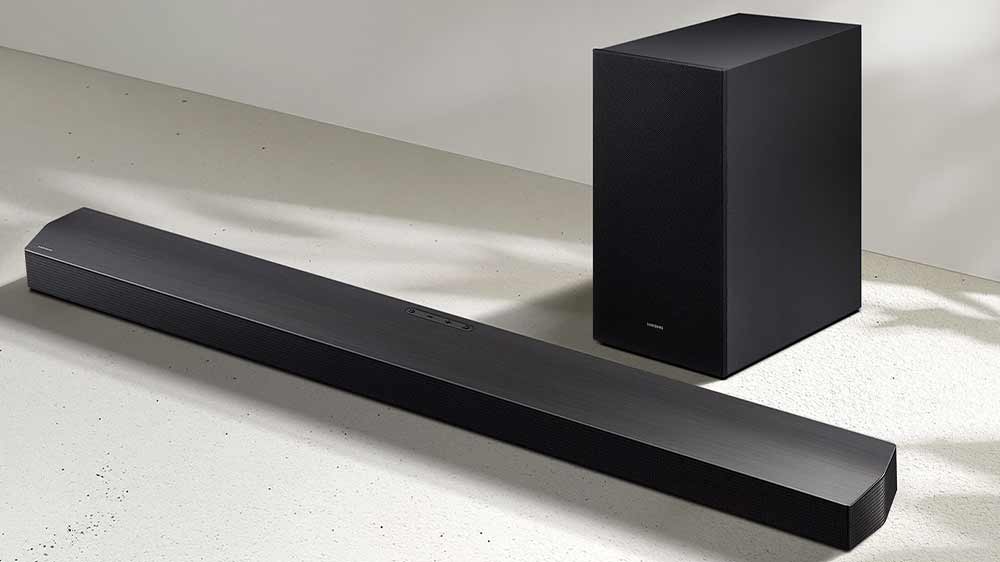 Soundbar Samsung HW B750F má elegantné minimalistické vyhotovenie_04