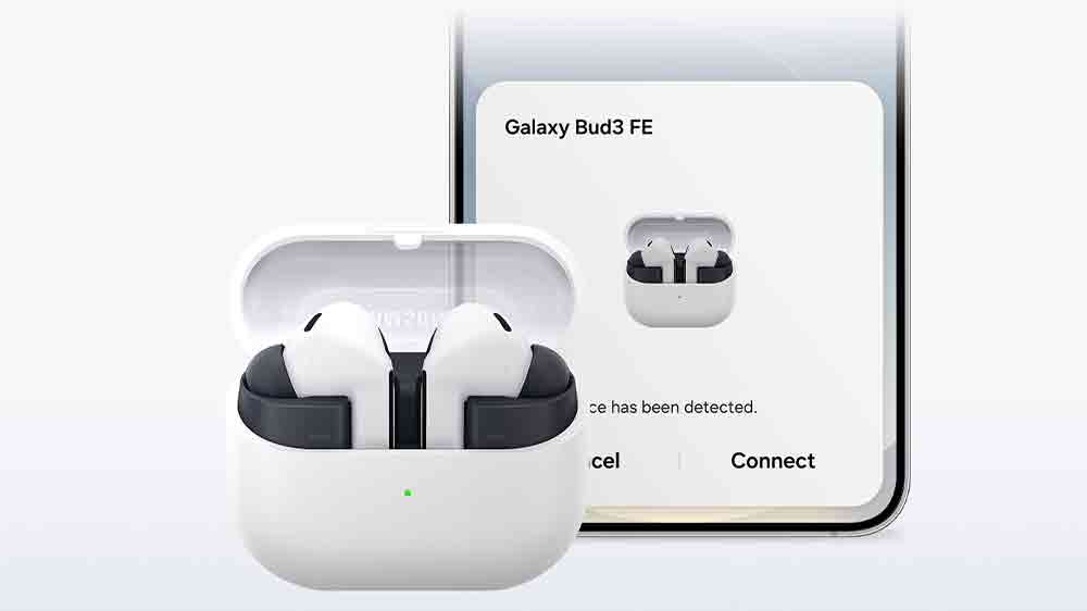 Sluchátka Galaxy Buds3 FE s mobilem_10