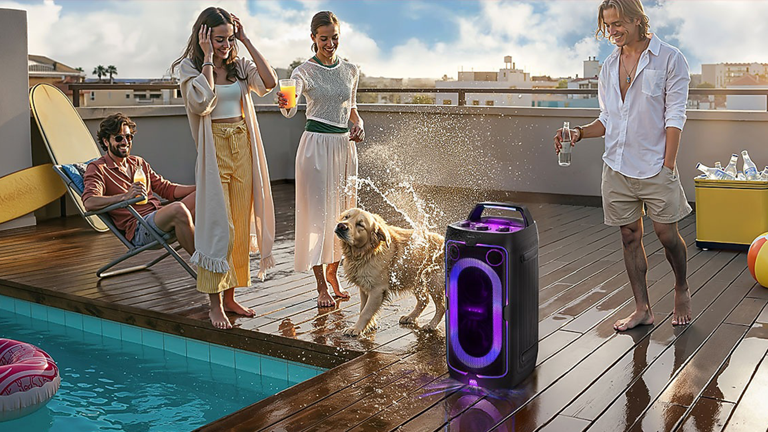 Reproduktor Samsung MX-ST50F na pool party