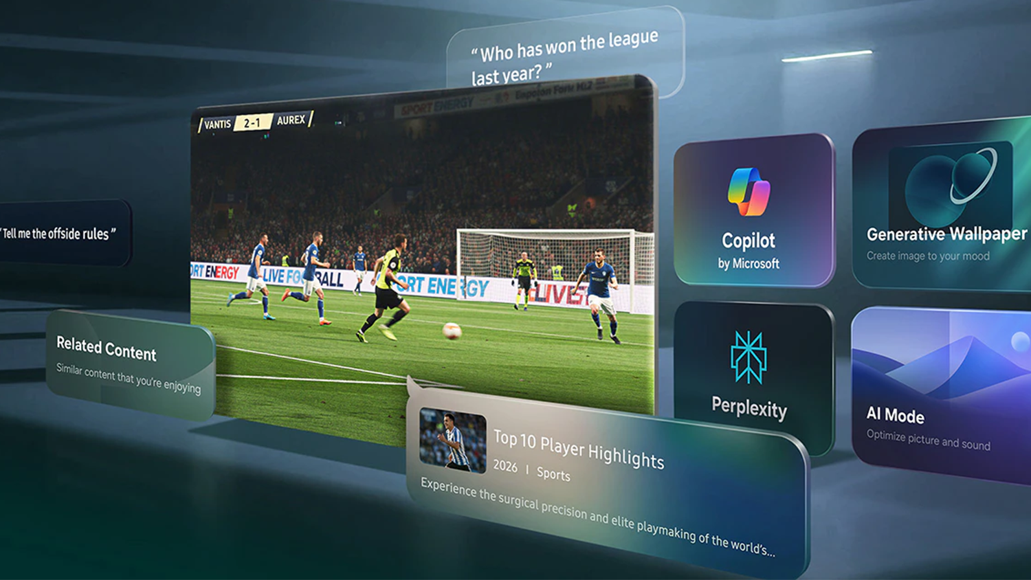 Vizualizace Samsung Vision AI Companion