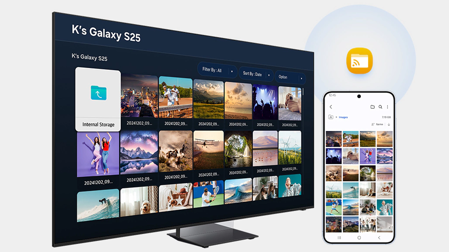 Propojení Neo QLED SMART televize Samsung QE65QN70H s telefonem