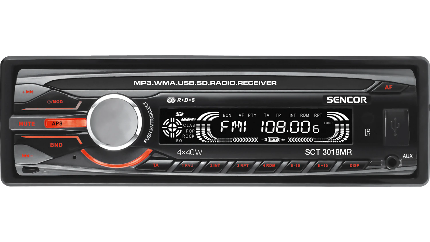 Car Radio Sencor SCT 3018MR Black