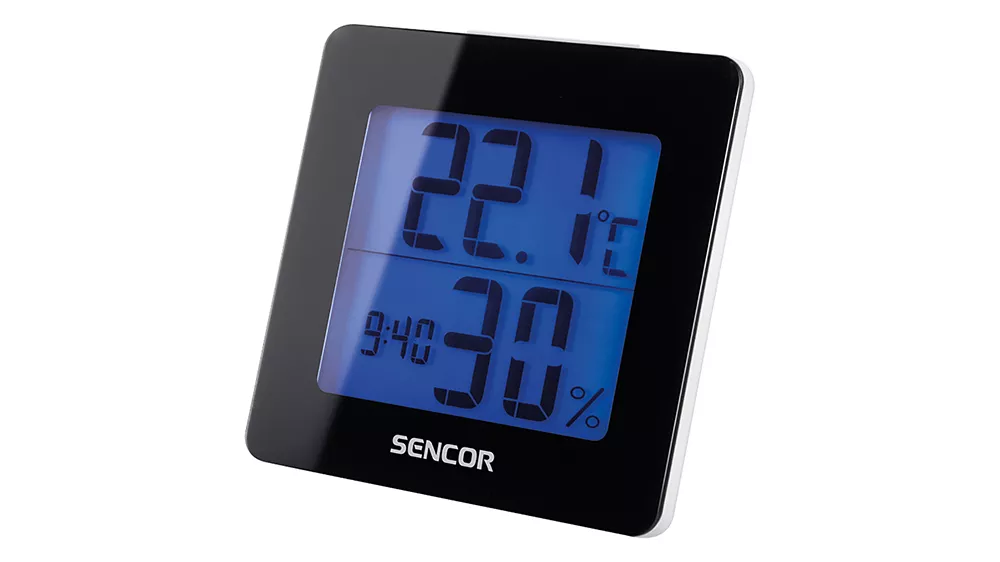 Teploměr s hodinami SENCOR 1500 B