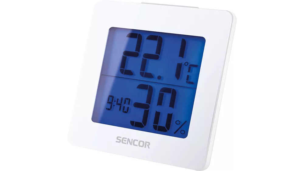 Teploměr s hodinami SENCOR 1500 W
