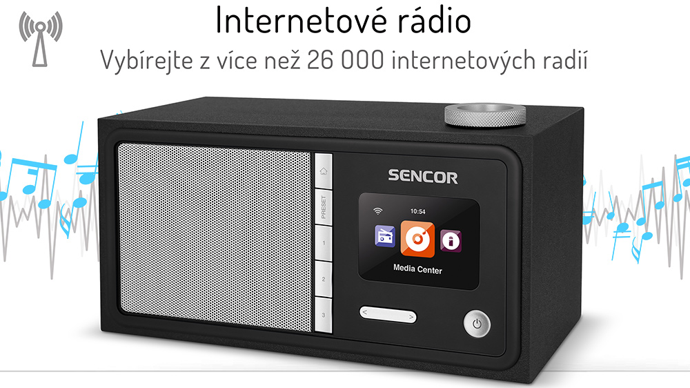 Internetové rádio SENCOR SIR 5000WDB