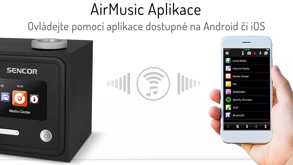 Internetové rádio SENCOR SIR 5000WDB