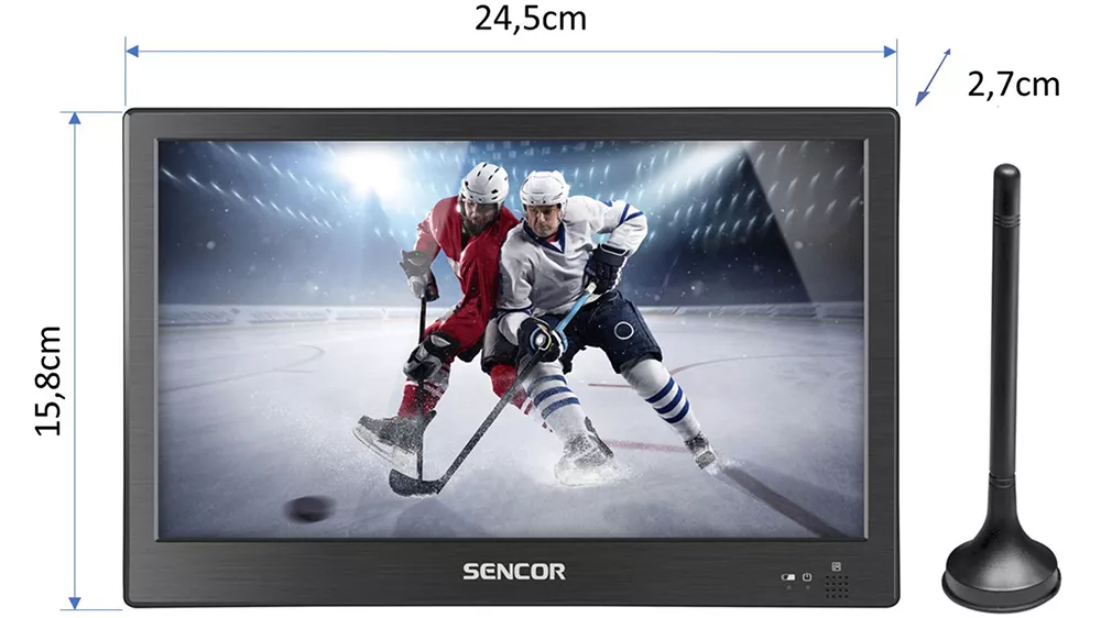 Rozměry přenosného LCD televizoru SENCOR 7012T_04