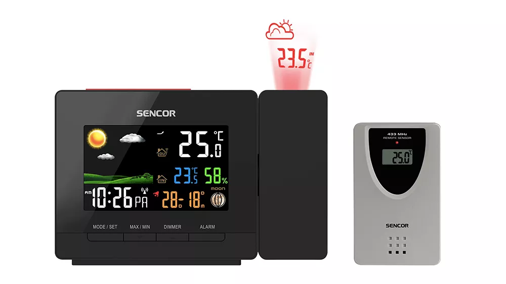 Meteostanice s projekc&iacute; SENCOR SWS 5400
