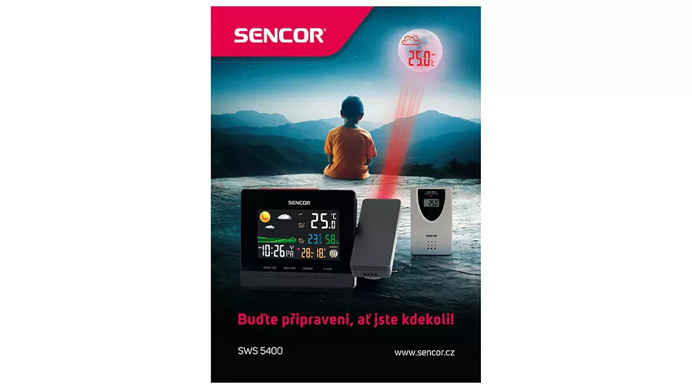 Meteostanice s projekc&iacute; SENCOR SWS 5400