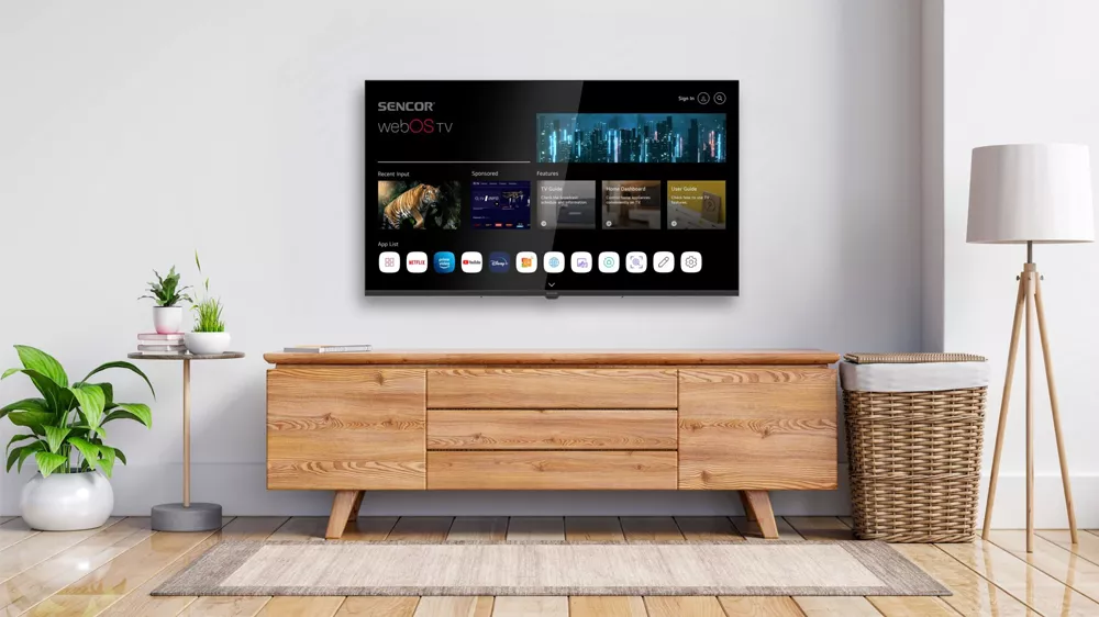 ULTRA HD Smart Televizor Sencor SLE 55US802TCSB v obýváku_02