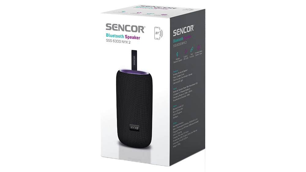 Bluetooth reproduktor SENCOR SSS 6300 NYX 2 hudební zážitek_03