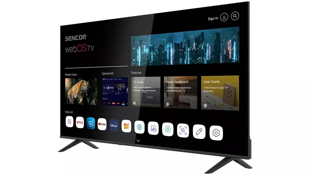 UHD televize Sencor SLE 55US803B_03