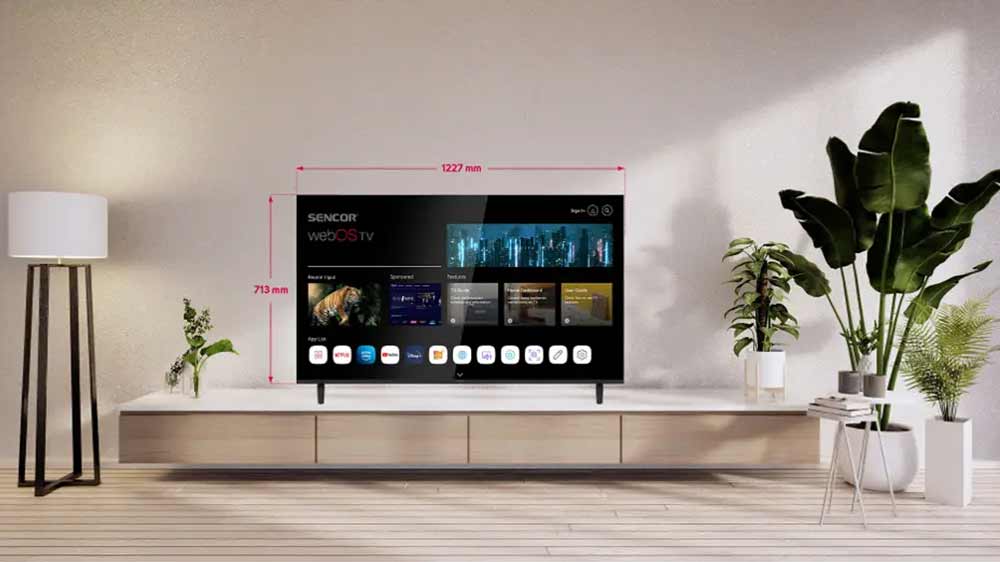 UHD televize Sencor SLE 65US803B v obývacím pokoji_04