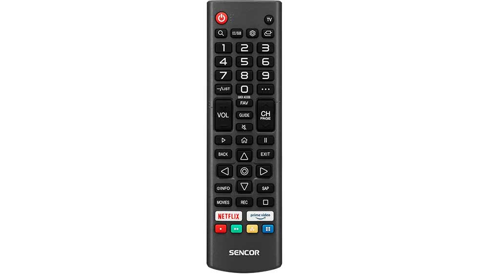 Základní ovladač televize SENCOR_03