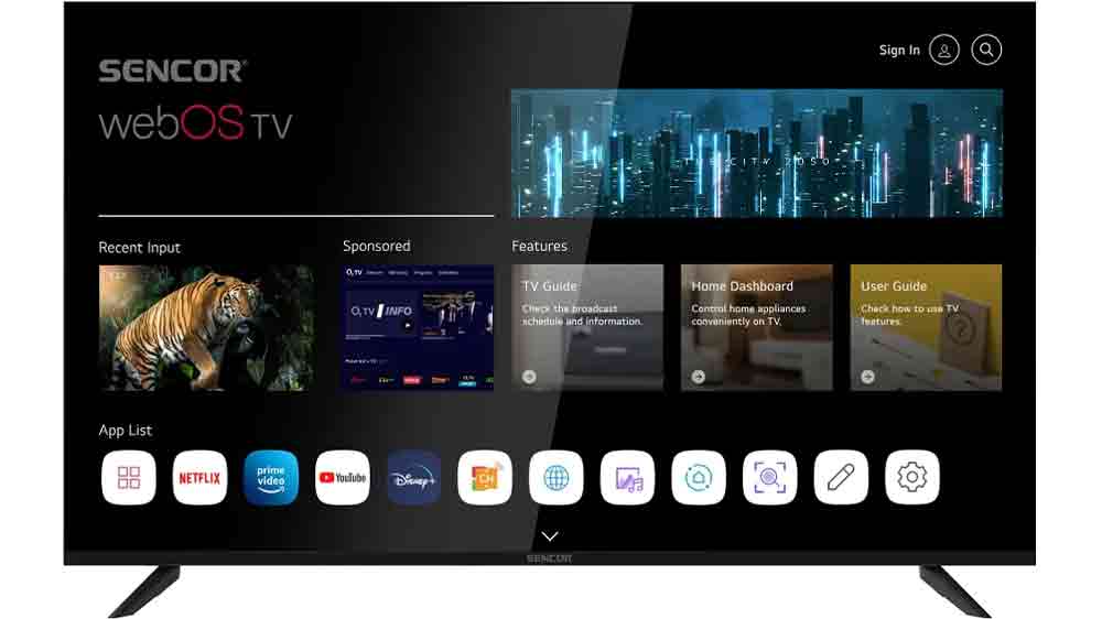 LED televízor Sencor SLE 55US804B_01