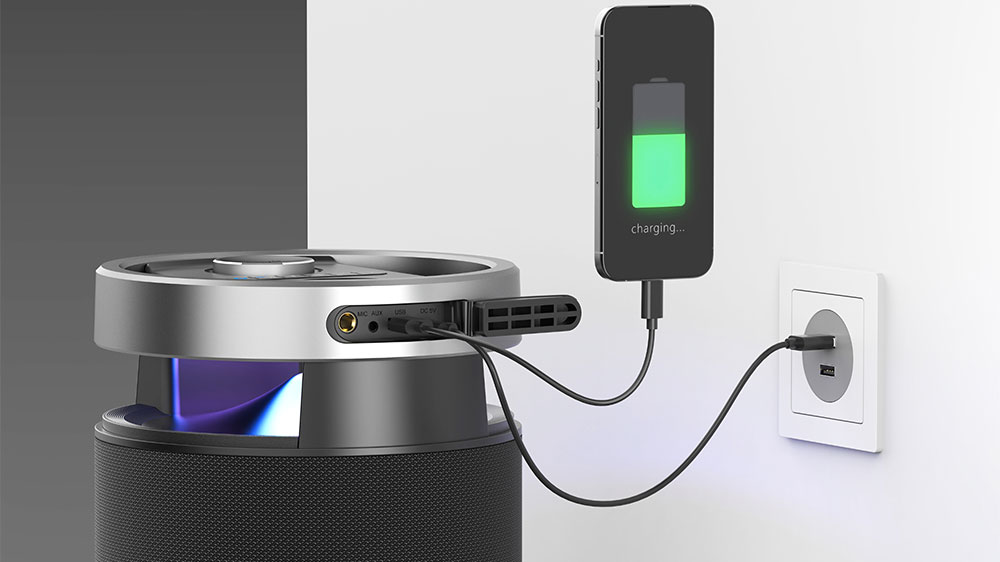 Dob&iacute;jen&iacute; telefonu z voděodoln&eacute;ho Bluetooth reproduktoru Sencor Resonex Lounge_04