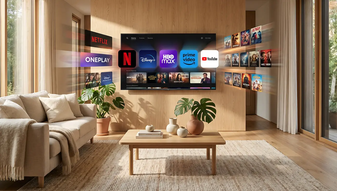 Nab&iacute;dka streamovac&iacute;ch aplikac&iacute; v televizoru Sencor