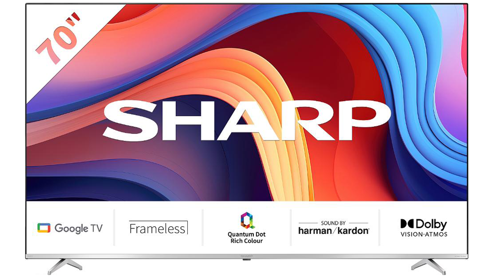 QLED Google Frameless TV SHARP 55GP6260E