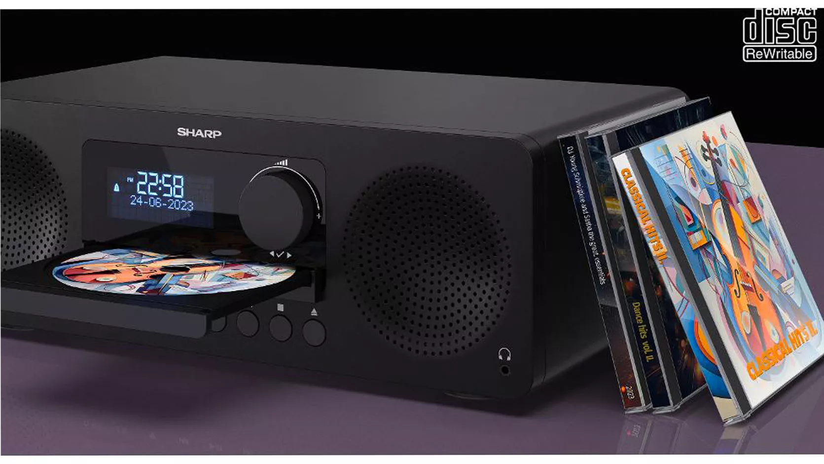 Hi-Fi syst&eacute;m All-In-One Sharp XL-B720DBK přehr&aacute;v&aacute;n&iacute; CD _03