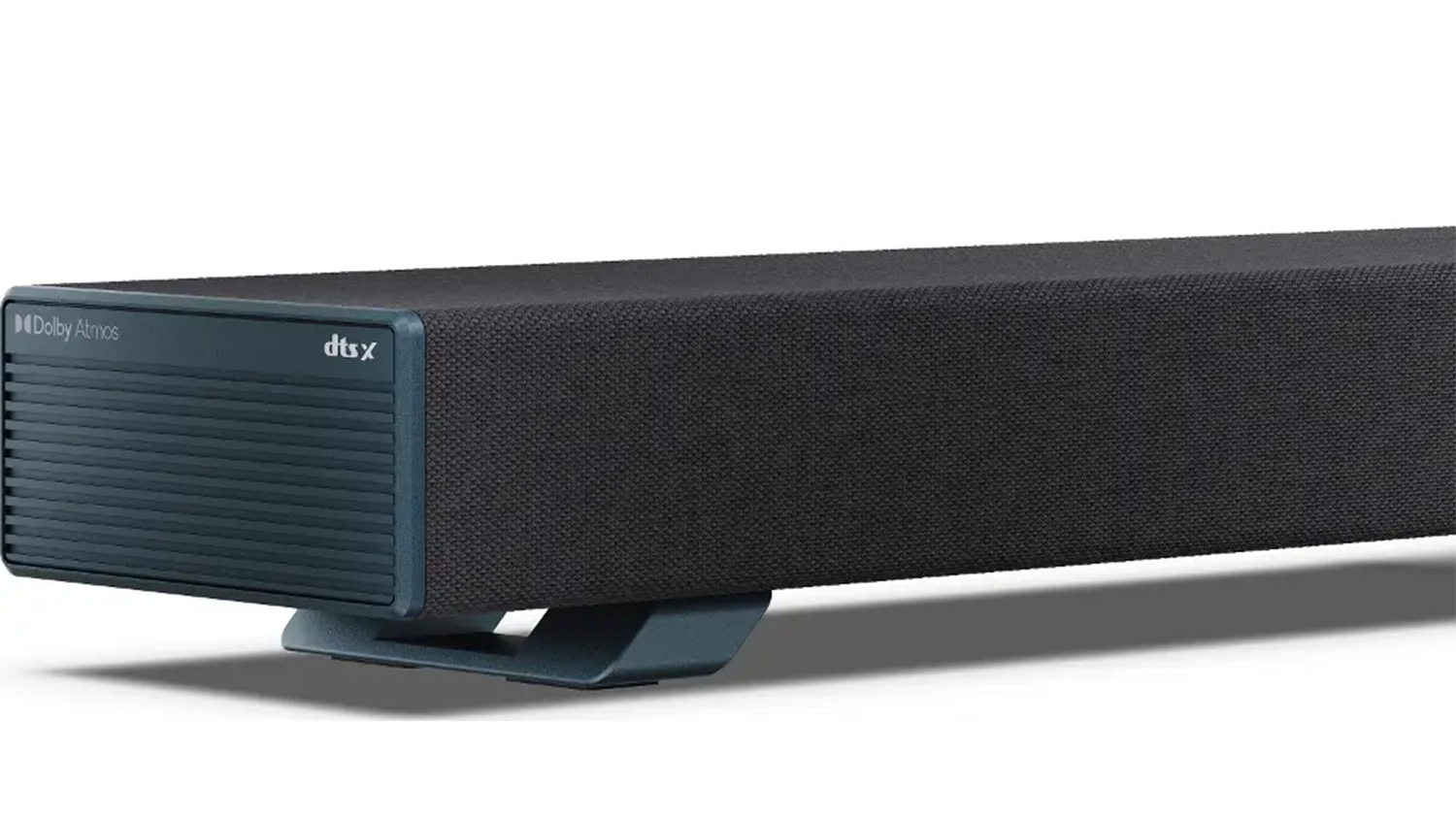 Detail okraja soundbaru s&nbsplogom Dolby Atmos