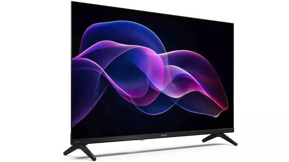 QLED televize Sharp 32HF3265E pohled ze strany _02