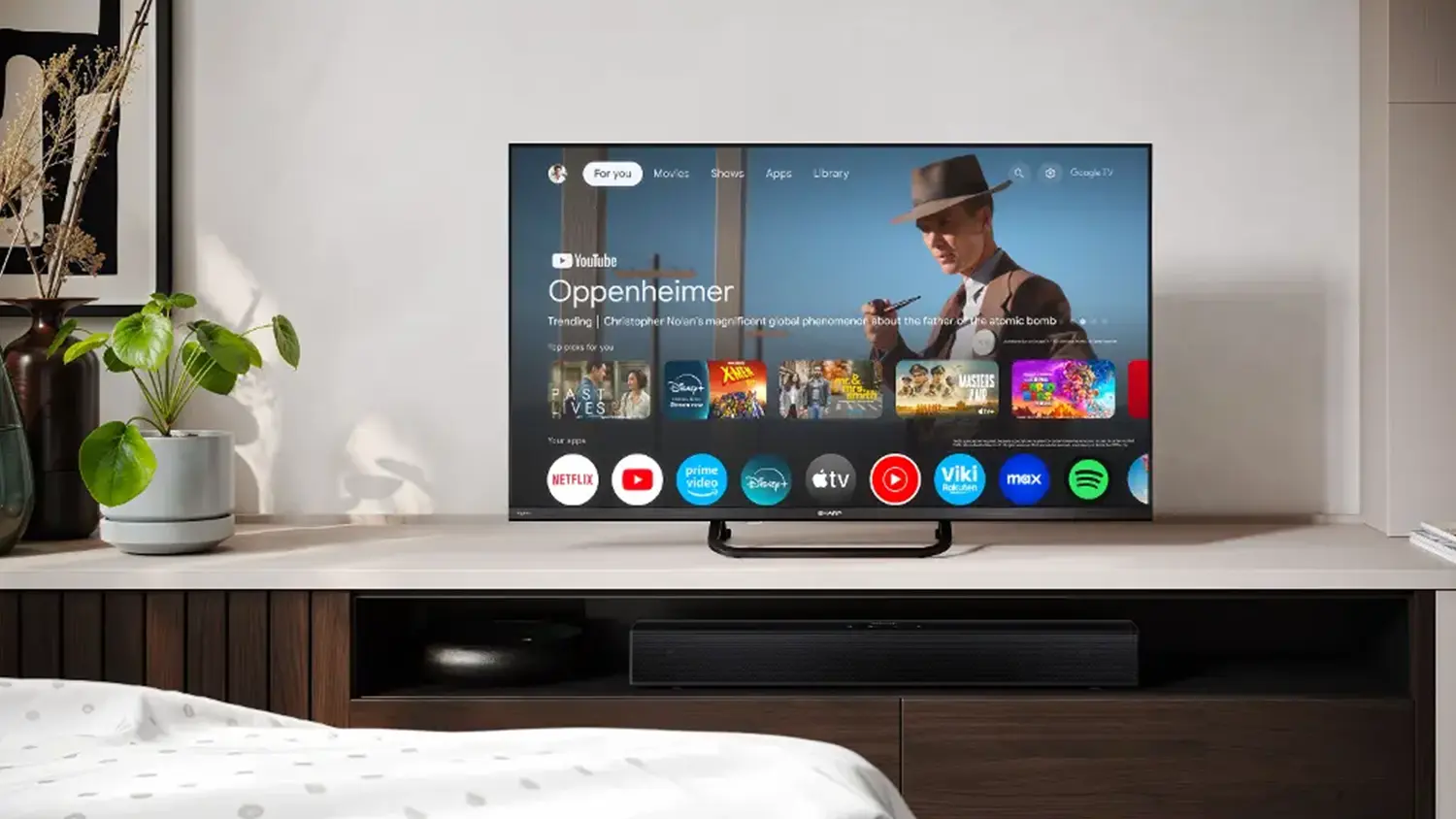 QLED televize Sharp v pokoji_02