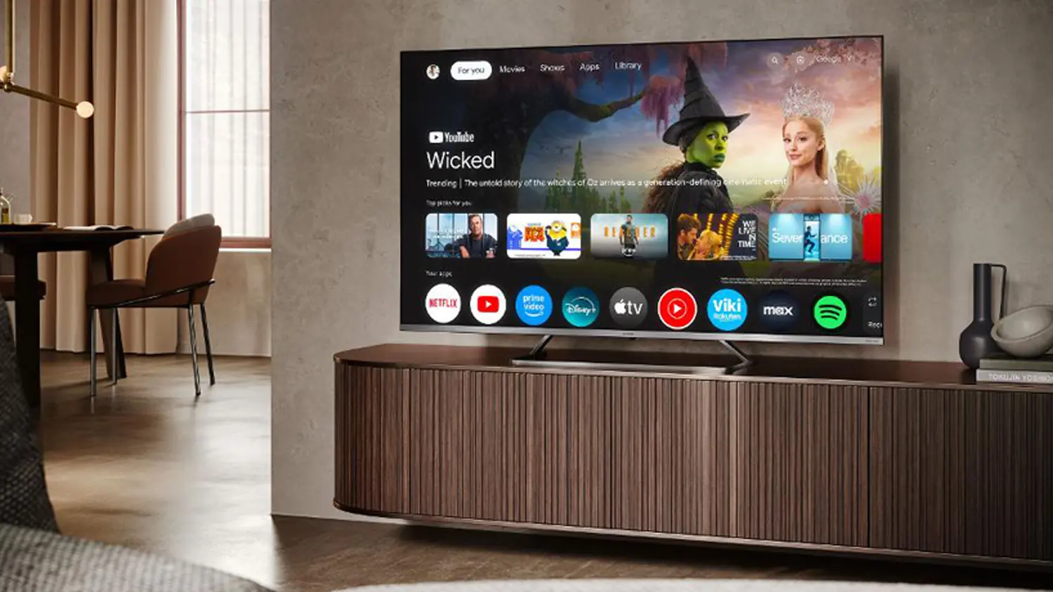 Aplikace dostupn&eacute; na QLED MiniLED Google TV Sharp 75JP7265E