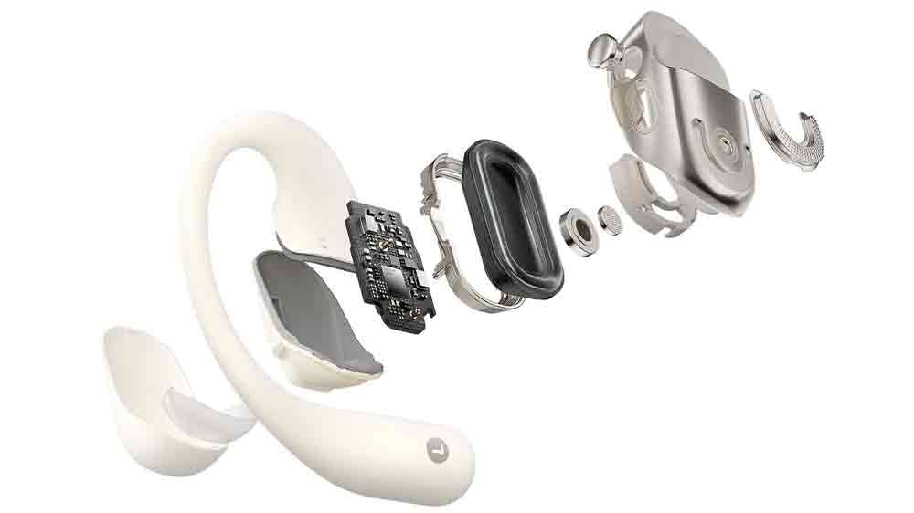 Zloženie slúchadiel Shokz OpenFit 2, béžových_04