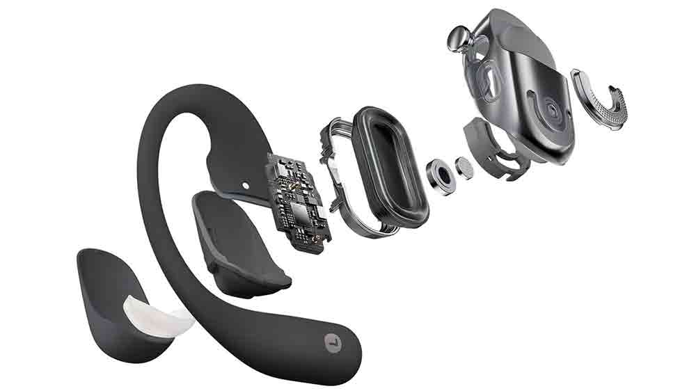 Zloženie slúchadiel Shokz OpenFit 2+, sivých_02
