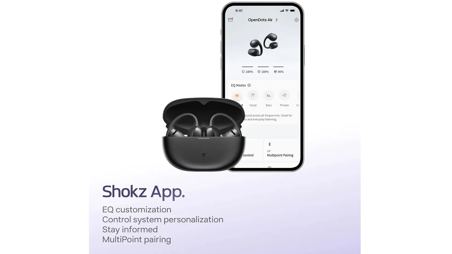 Slúchadlá Shokz s aplikáciou