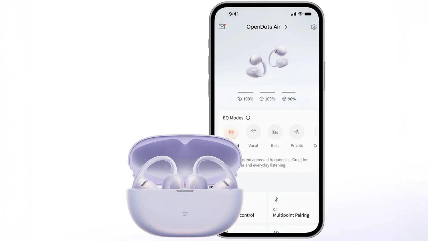 Sluchátka Shokz s kompatibilnou aplikáciou Shokz App
