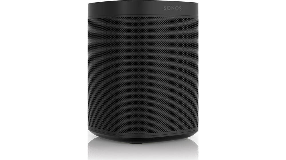 Bezdrátový reproduktor a Amazon Echo SONOS ONE v černé barvě.