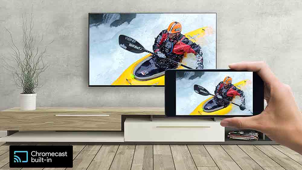 Zrcadlen&iacute; obsahu z telefonu na obrazovce televize