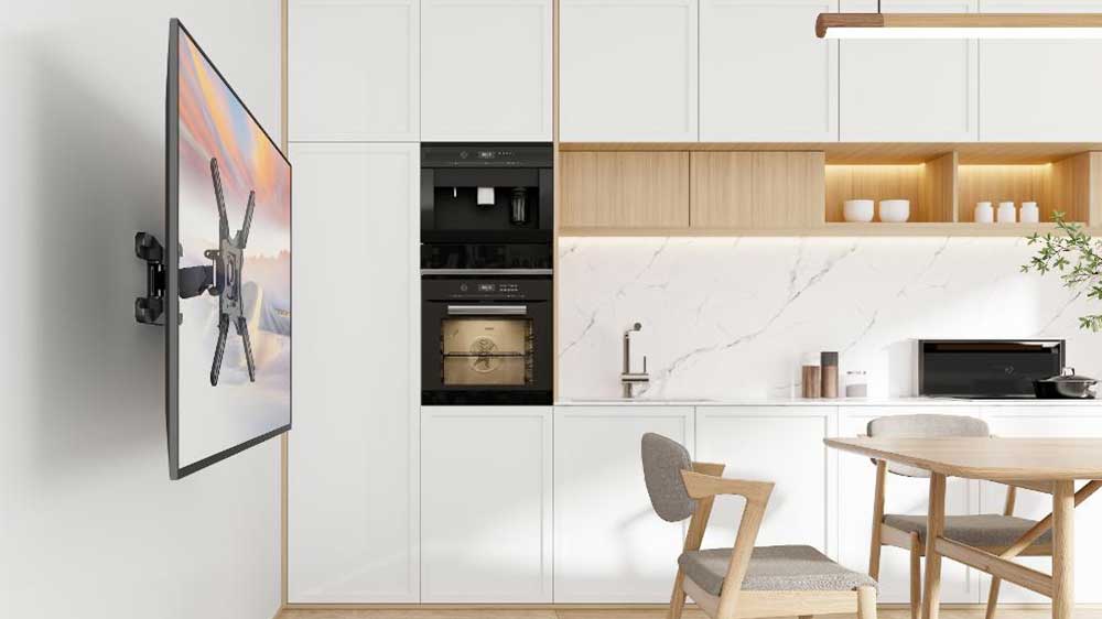 Výsuvný držák na televizi Stell SHO 7600 SLIM v místnosti_03