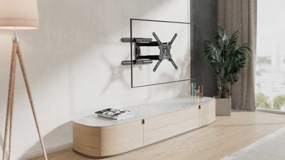 Výsuvný držák na televizi Stell SHO 7610 v obývacím pokoji_02