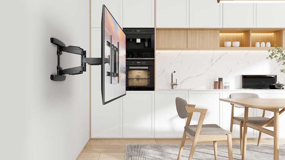 Výsuvný držák na televizi Stell SHO 7620 SLIM v místnosti_03