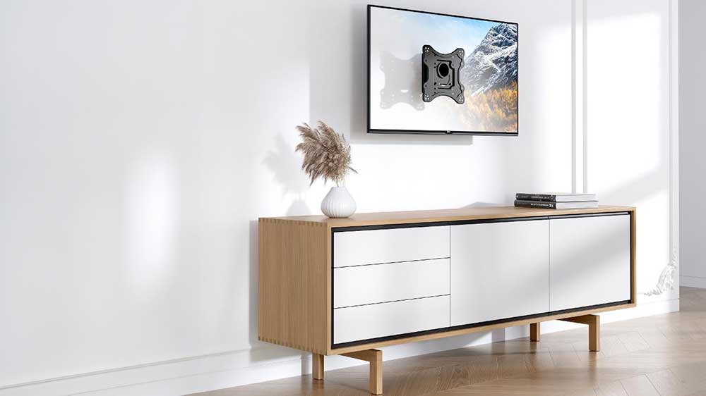 Televize v ložnici umístěna na držáku TV Stell SHO 7500_02