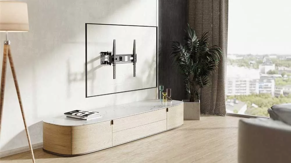 V&yacute;suvn&yacute; polohovateln&yacute; drž&aacute;k na TV Stell SHO 4600 v ob&yacute;vac&iacute;m pokoji_02