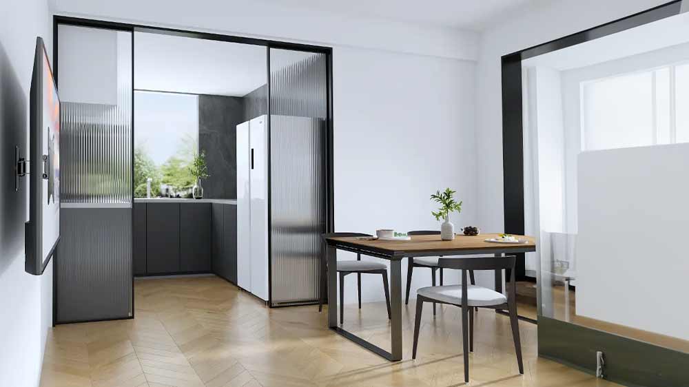 Polohovatelný držák na TV Stell SHO 4510 v interiéru_03