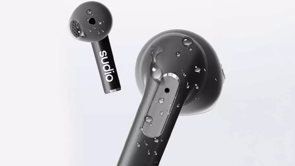 Voděodolnost bezdr&aacute;tov&yacute;ch sluch&aacute;tek Sudio N2 Black_02