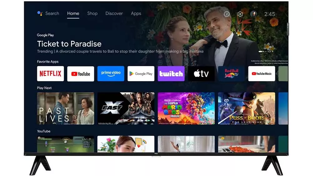 Rozhran&iacute; Android TV na televizi TCL 43S5K _04