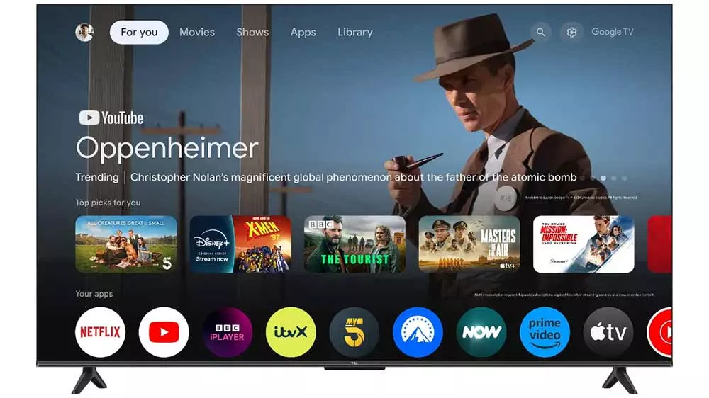 Rozhranie Google TV na televízore TCL 55V6C_05